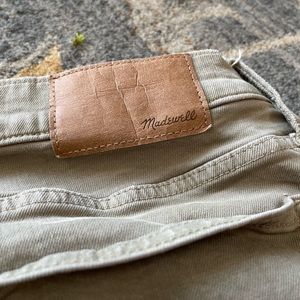 Madewell Athletic Slim 33x32 Cotton/Elastane green khaki